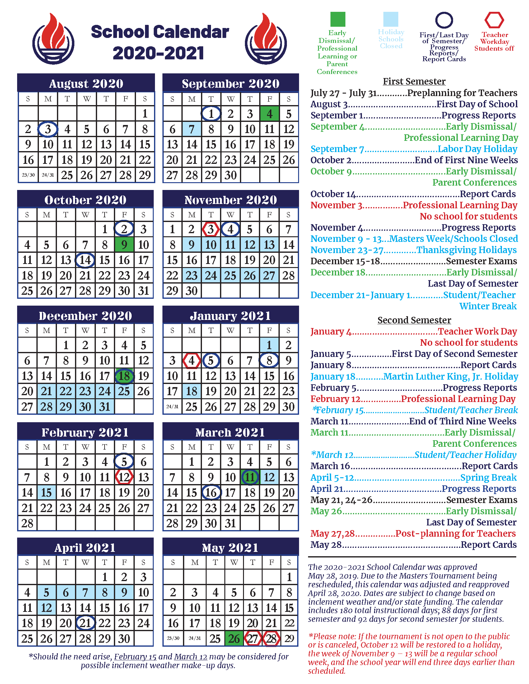 2021 Ccsd Calendar Calendar Page
